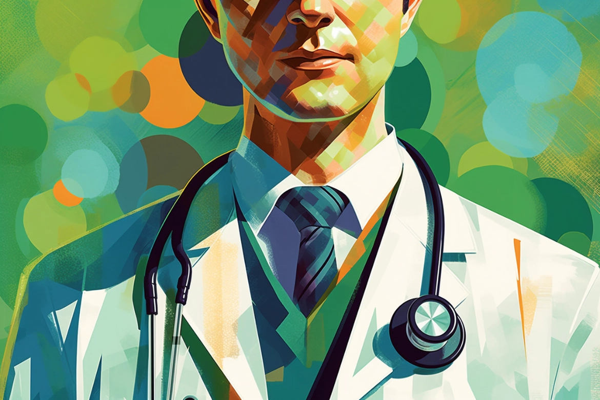 Close up of doctor